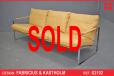 Vintage tan leather 3 seat sofa by Fabricius & Kastholm - view 1