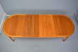 Teak dining table with 2 extra leaves produced 1978 by Gudme Mobelfabrik