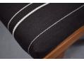 VERY dark brown almost black URD STRIB upholstery is 80% wool & 20% cotton mix