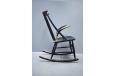 Illum Wikkelso vintage rocking chair in black lacquer - view 3