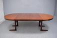 Circular vintage rosewood dining table on pedistal legs | Rosengaarden - view 5