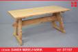 Oak plank table on trestle legs produced by Danish Cabinetmaker - view 1