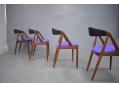 4 teak dining-chairs designed by Kai Kristiansen.