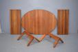 Solid teak oval dining table by Gudme Mobelfabrik - view 11
