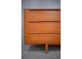 Rare teak long dresser designed by Ib Kofod Larsen. 