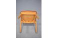 Erik Kirkegaard design model 49B in orignal brown leather upholstery for sale