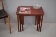 Rosewood set of 3 nesting tables by Danish Mobelfabrik