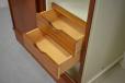 1950s design 4 door teak wardrobe with interior shelving and flat pack design
