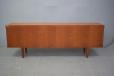 Bramin produced long sideboard in vintage teak with sliding doors - H W Klein design