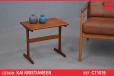 Vintage teak side table design by Kai Kristiansen - view 1
