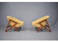 1950s Danish teak framed armchairs designed for Louis G Thiersen by Brockman Petersen