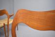 Set of 6 Niels Moller dining chairs in vintage teak | Model 55 & 71 - view 11