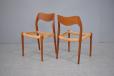 Niels Moller design model 71 dining chairs in teak | Set of 4 - view 6
