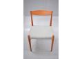 1964 design teak dining-chair with new MIRA fabric upholstery.
