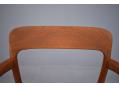 Single piece teak used for back support to excellent effect.