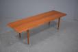 Stylish midcentury designed coffee table in solid teak from France & Son model FD516