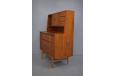 Vintage teak vanity unit with pull out writing desk - view 8