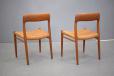 Vintage teak dining chair model 75 for sale