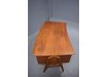 Curved desk top with raised back edge - 1956 design Svend A Madsen 