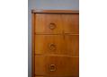 VIntage polished nutwood danish designed chest 