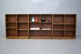 Peter J Lassen design vintage beech bookcase with adjustable shelves