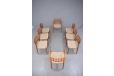 Exclusive set of Niels Moller dining chairs with woven seat  - view 2
