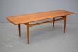 Midcentury solid teak coffee tbale model FD504 produced by France and Daverkosen