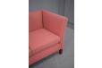 Vintage box frame sofa with sprung cushions for sale