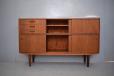 Danish design teak sideboard with sliding doors for sale