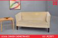 Slim framed 2 seat box sofa made mid 1950s - view 1