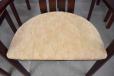 Set of 6 high back rosewood finish dining chairs | Skovby - view 11