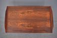 Vintage Danish rosewood end table with raised lips 