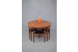 Vintage teak circular 'Dinette' dining table | HANS OLSEN - view 3