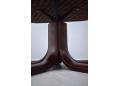 5-finger swivel base on Stouby footstool with ox leather cushion