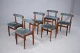 Frem Rojle dinette dining table with matching side chairs in teak for sale