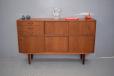 Vintage teak sideboard with bar cabinet 