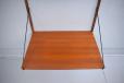 Modular wall mounted teak shelving system by Poul Cadovius for sale
