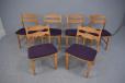 Rustic cottage style dining chairs with new upholstery - Henry Kjaernulf - view 3