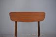 Midcentury teak dining chir refurbished and new upholstered
