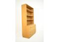 Vintage light oak bookcase wall unit by Borge Mogensen. SOLD