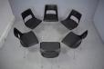 black moulded glass fibre and plastic compound dining chair - Model KK1 