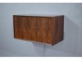 Poul Cadovius design bar cabinet in rosewood with drop-front & mirror back. SOLD