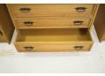 3 drawer storage with bookcase top in oak for sale.