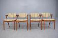 Set of 4 teak dining chairs with elbow rests | Kai Kristiansen Design - view 3