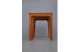 Set of 3 nesting tables in vintage teak - view 8