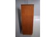 Storage chest in teak with 6 lip handle drawers.