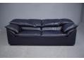Monza lounging sofa in navy blue leather | Jens Juul Eilersen - view 5