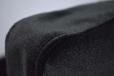 Black velvet and vintage leather midcentury Danish armchair
