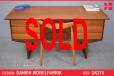 Vintage teak desk with 6 drawers made 1960s by Danish Mobelfabrik - view 1