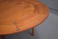 1960s Flip Flap dining table in teak produced by Dyrlund